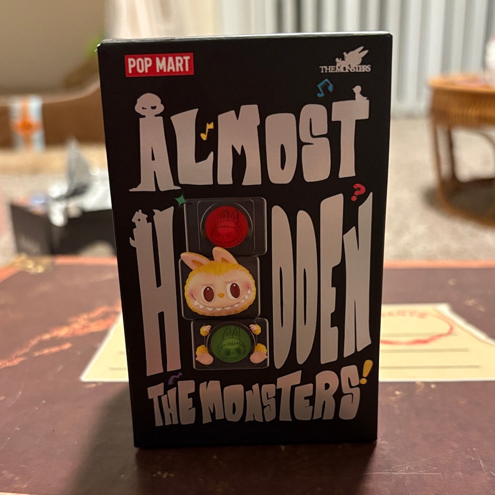 Pop Mart The Monsters Almost Hidden Action Figure - Black and Yellow